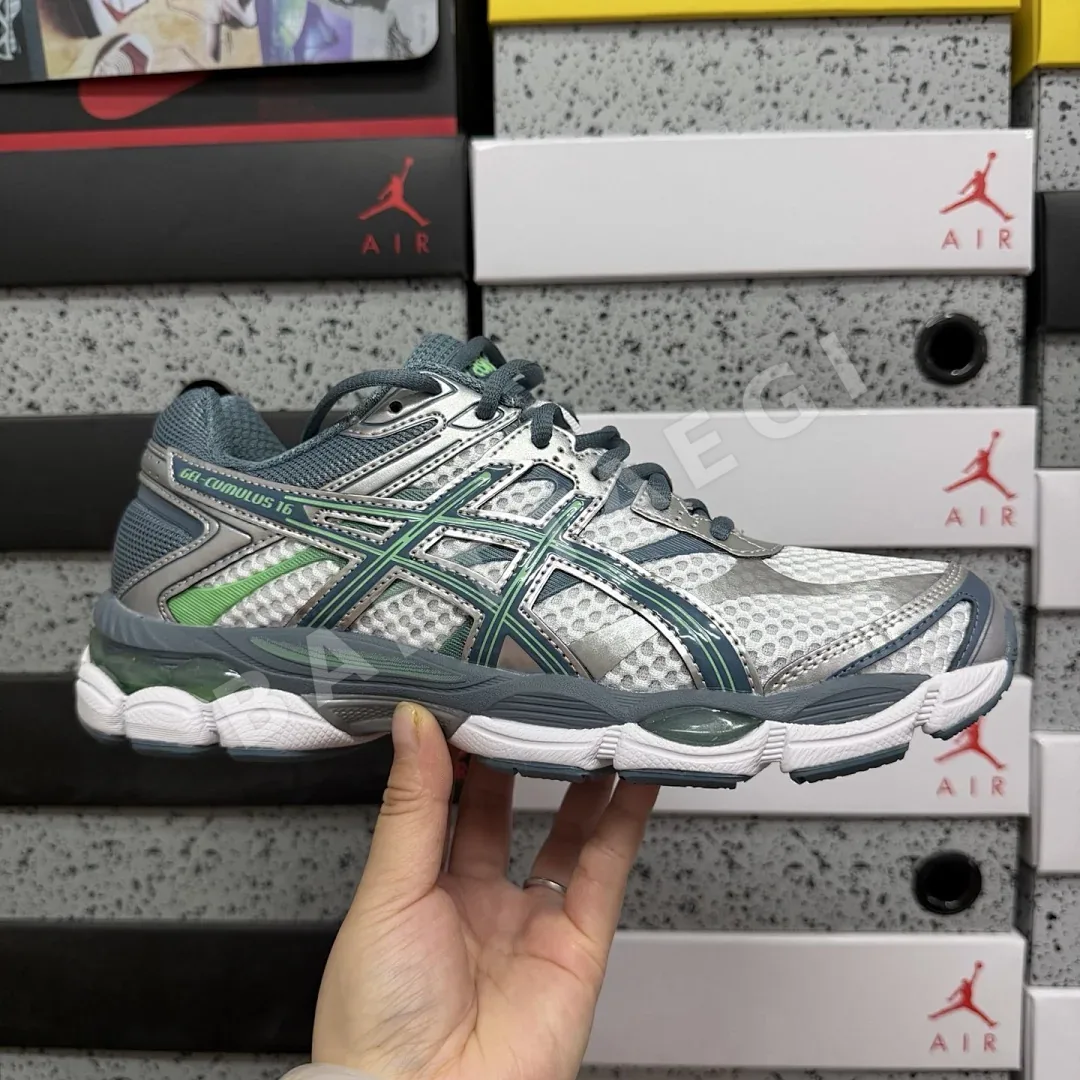 아식스 [TOP] 젤 큐뮬러스 16 1203A733-100 200298 Asics Gel-Cumulus 16 White Ironclad 상세 이미지 8