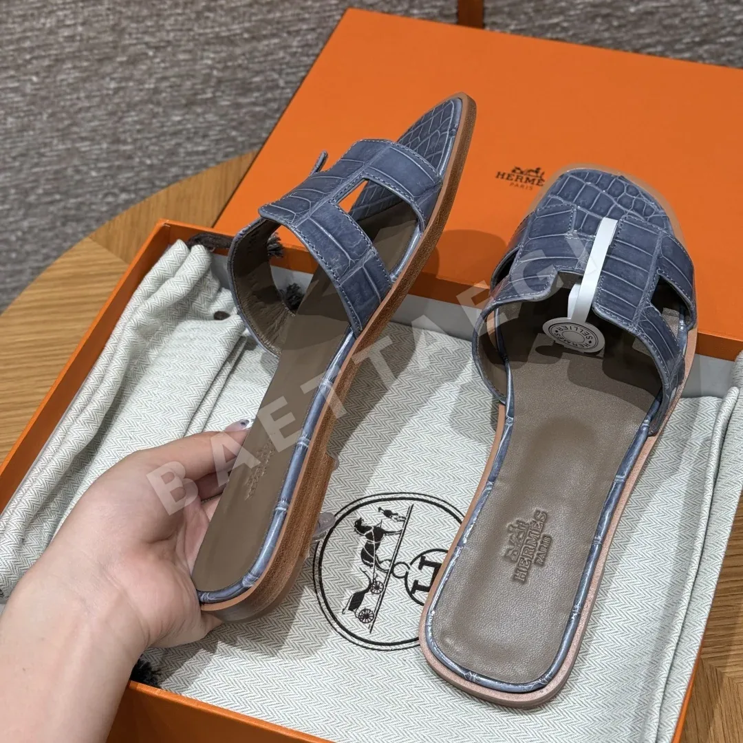 에르메스 오란 앨리게이터 샌들 상세 이미지 7