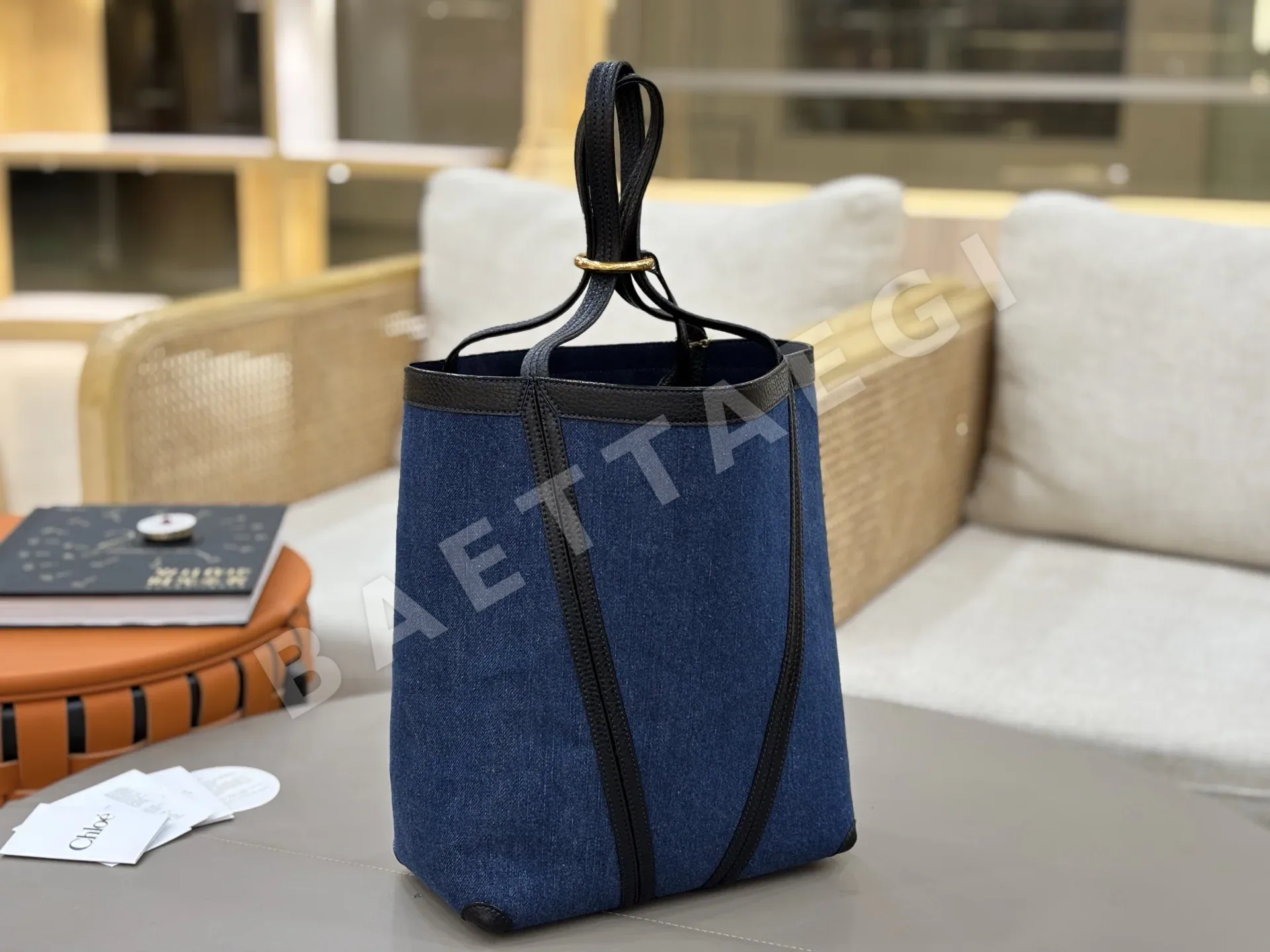 끌로에 스핀 데님 토트 가방 상세 이미지 7