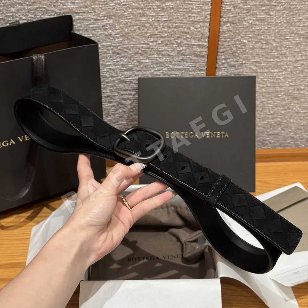 보테가베네타 인트레차토 스웨이드 벨트 상세 이미지 5