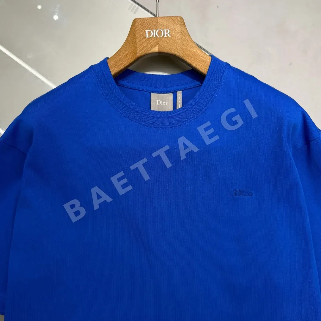 디올 자수 크루넥 반팔 티셔츠 상세 이미지 6