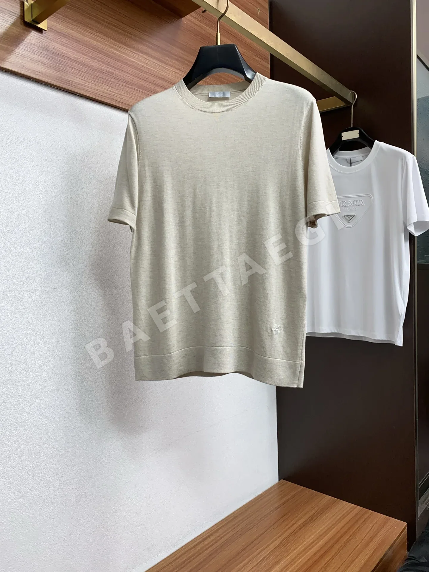 디올 남성 크루넥 코튼 반팔 티셔츠 47596