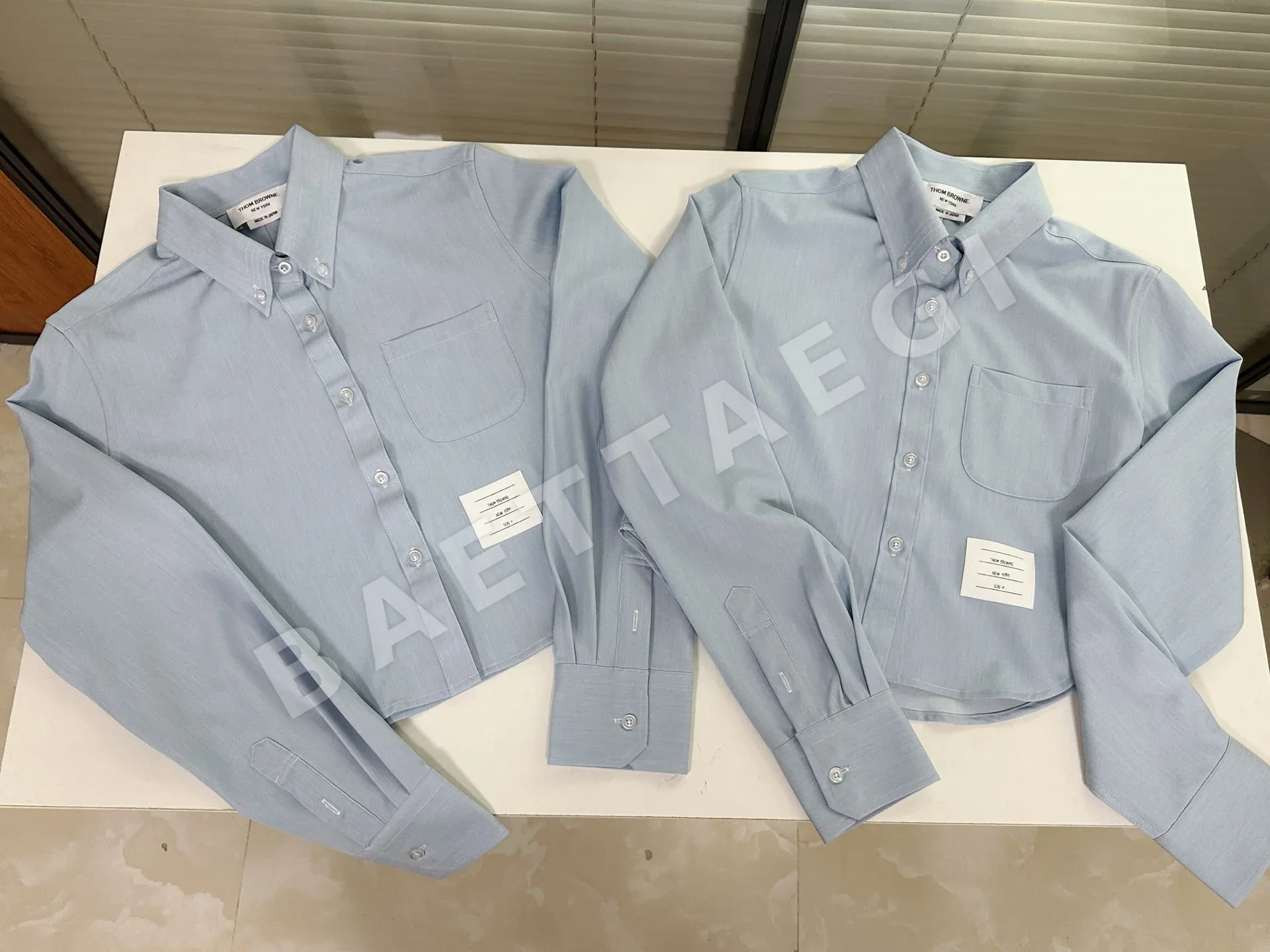 톰브라운 명품 블루 긴팔 셔츠 여성의류 레플리카 46331 Thom Browne Women Shirt 상세 이미지 7