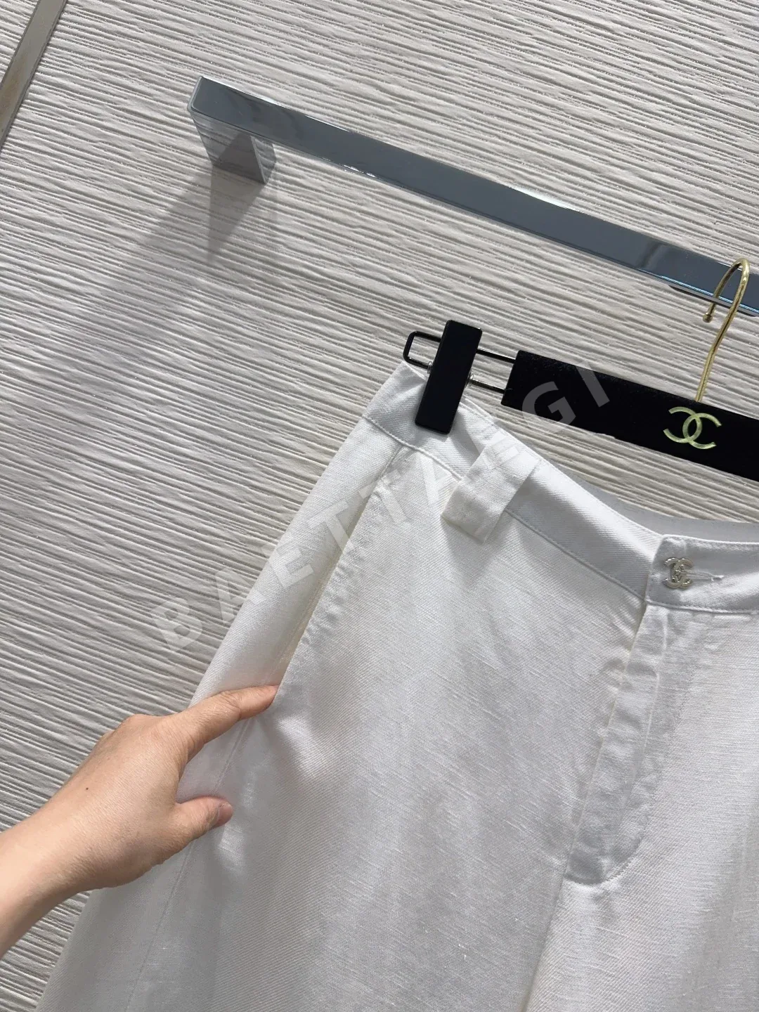 샤넬 여성 린넨 바지 상세 이미지 3