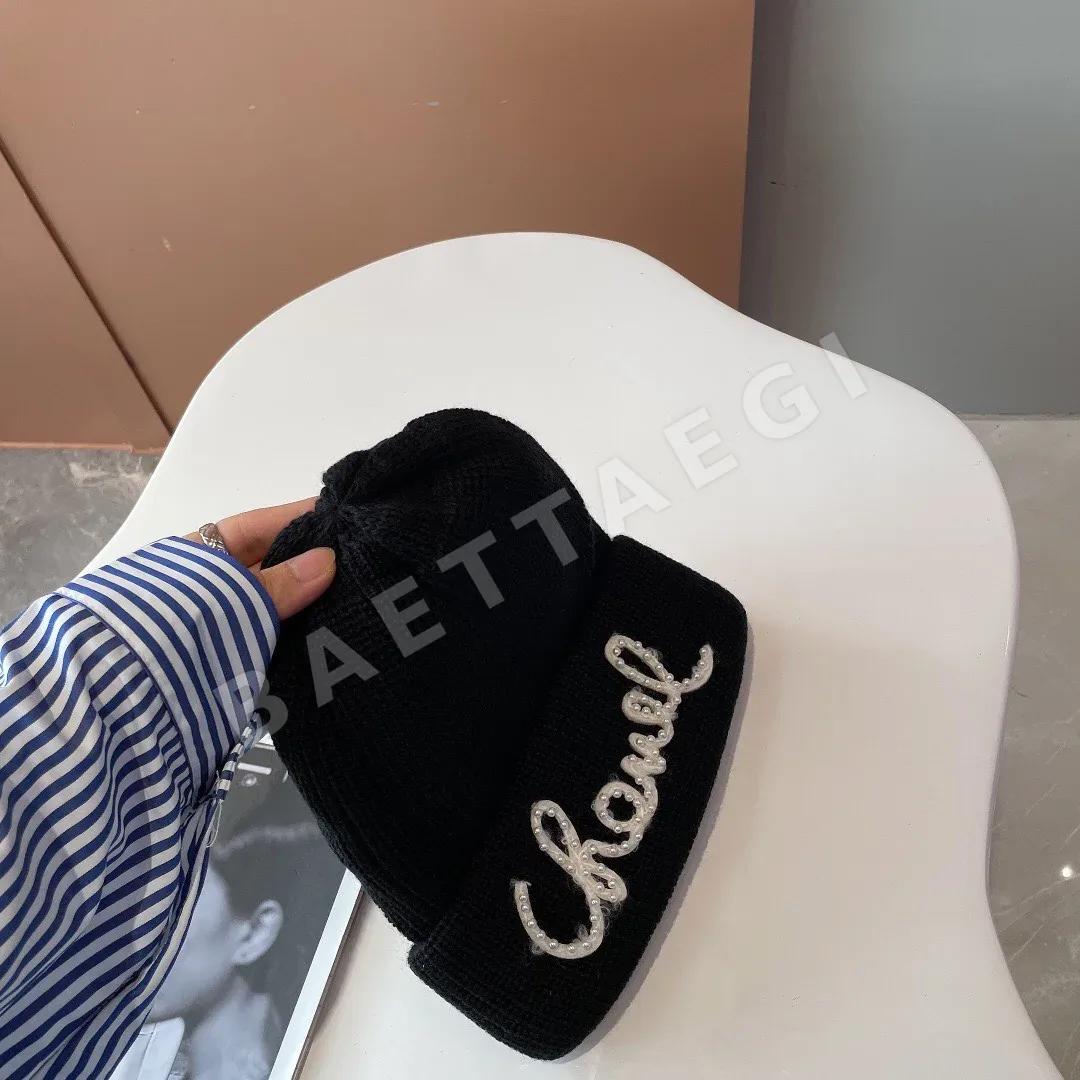 샤넬 울 토끼털 니트 모자 상세 이미지 8