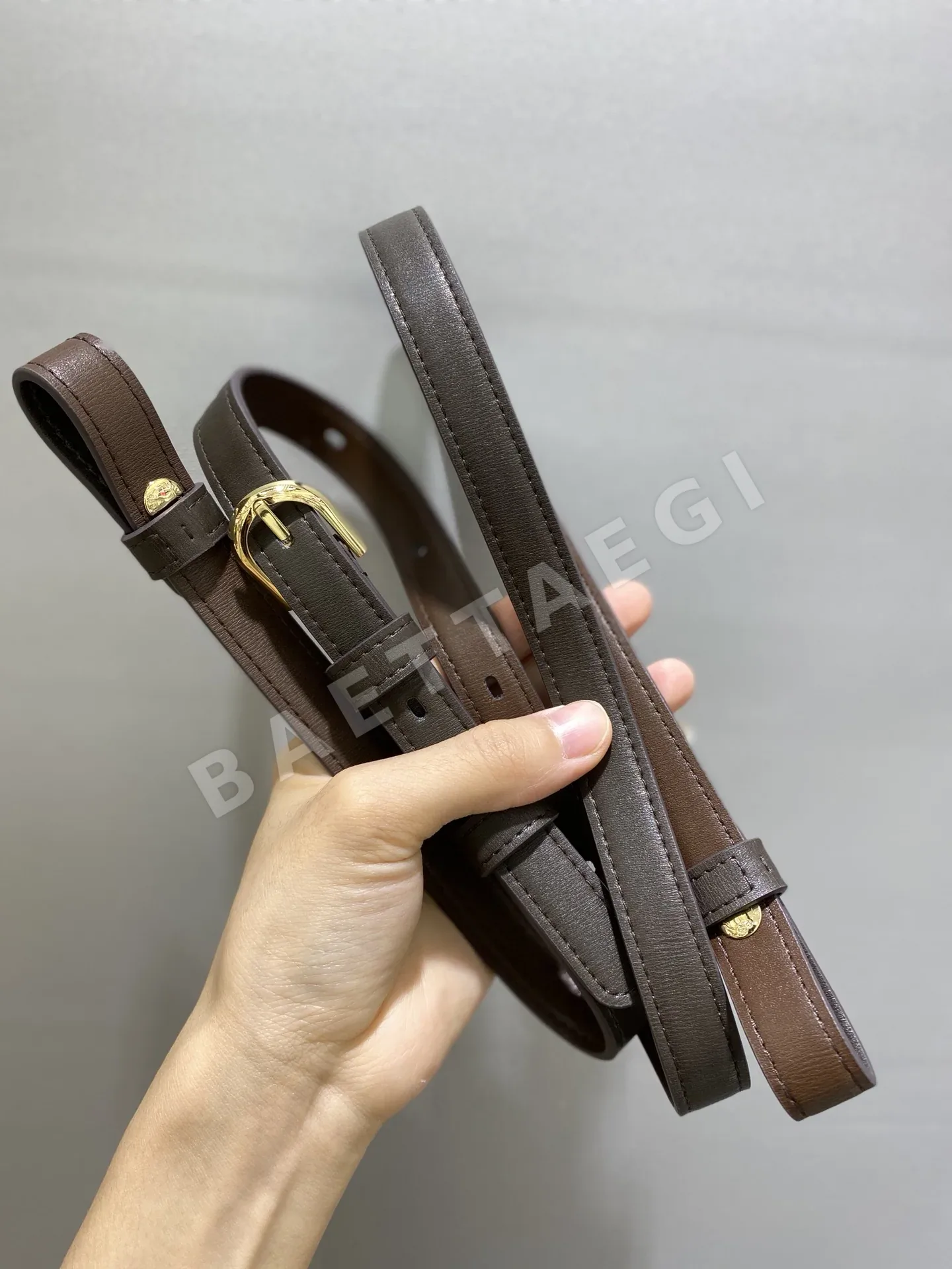 델보 더블 링 브릴리언트 박스 가죽 가방 상세 이미지 9