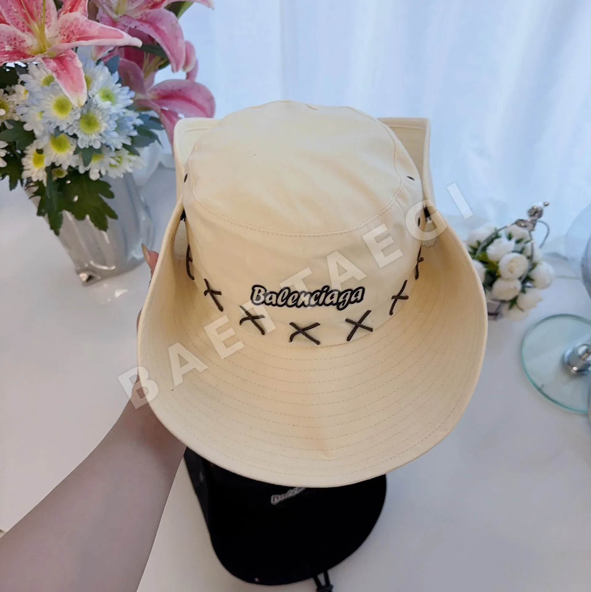 발렌시아가 카우보이 버킷 햇 모자 78129