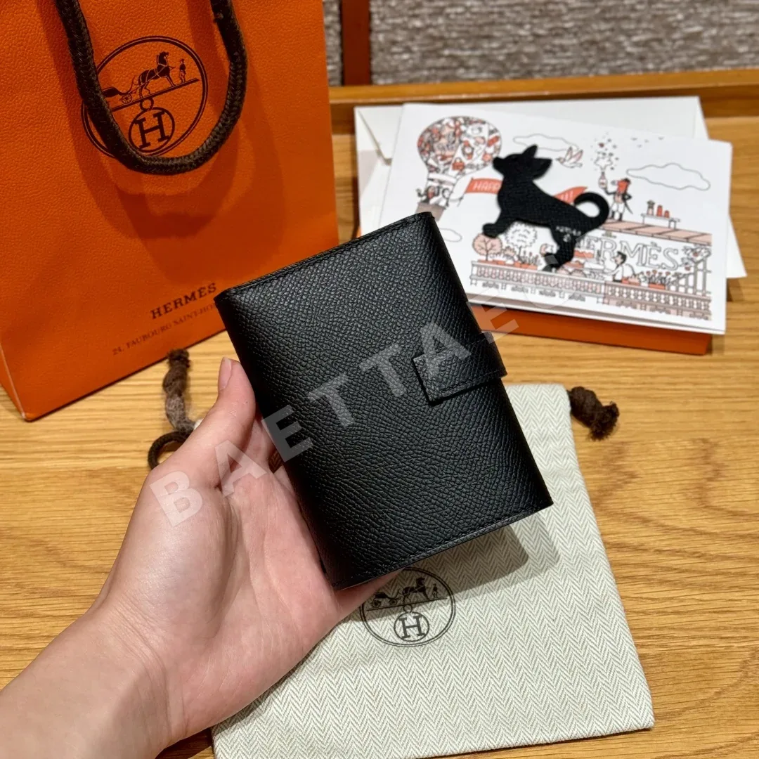 에르메스 베어 송아지가죽 삼단 지갑 상세 이미지 8
