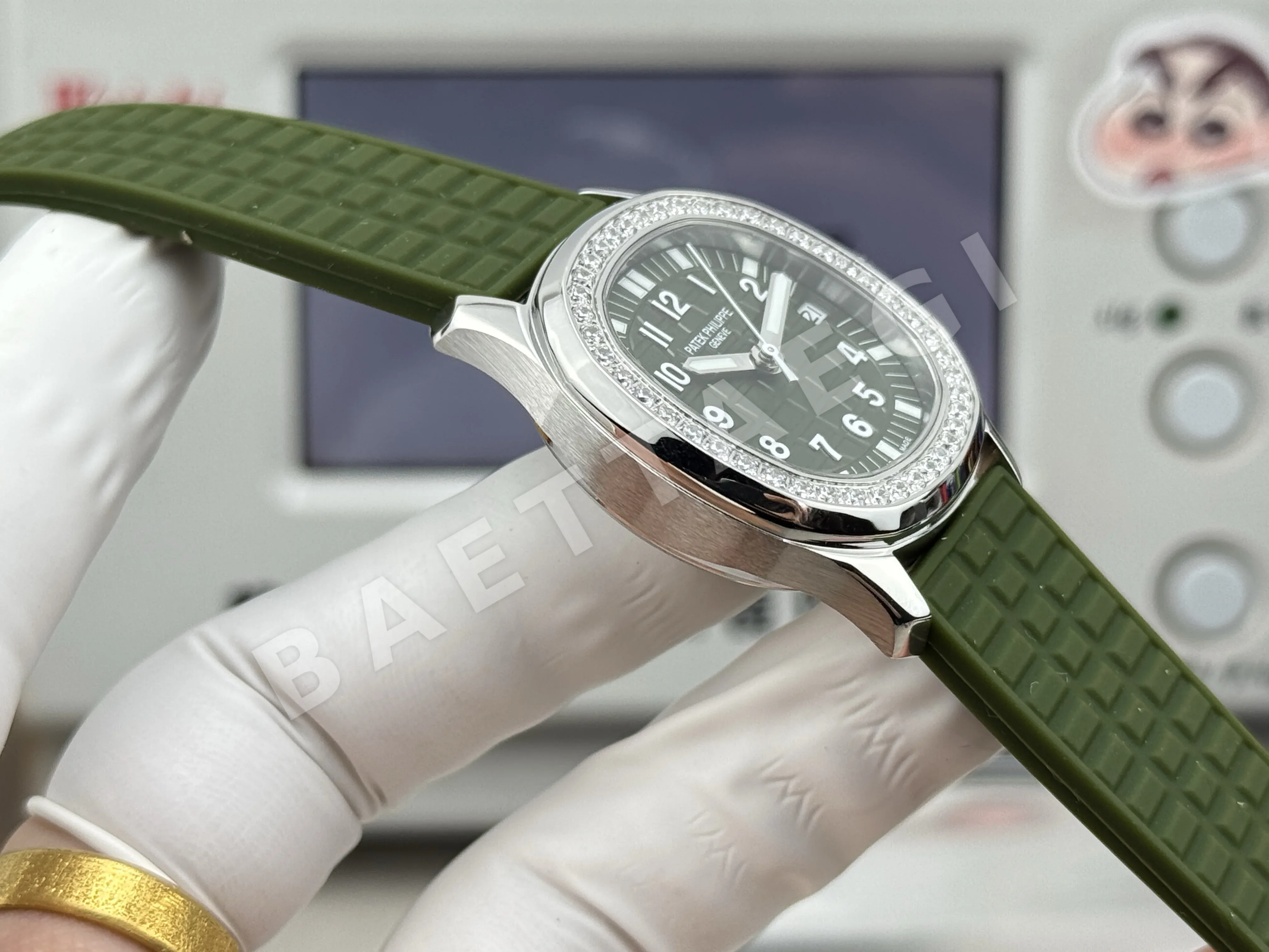 파텍필립 아쿠아넛 자동 여성용 GR 공장 레플리카 44065 Patek Philippe 상세 이미지 15