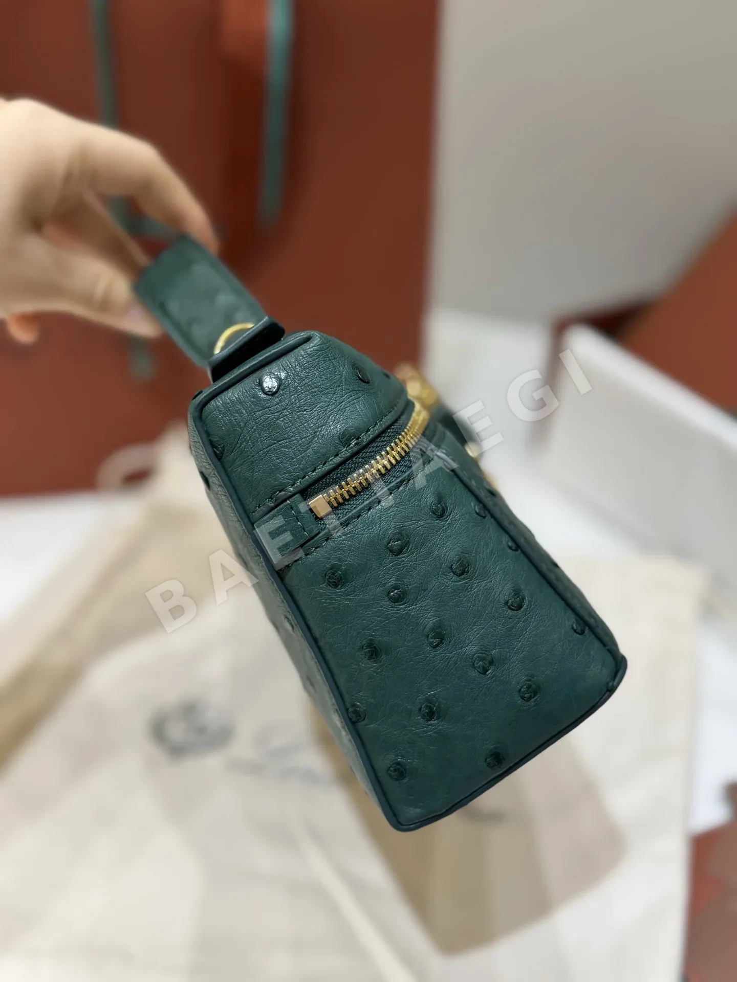 로로피아나 타조가죽 엑스트라 백 숄더백 상세 이미지 4