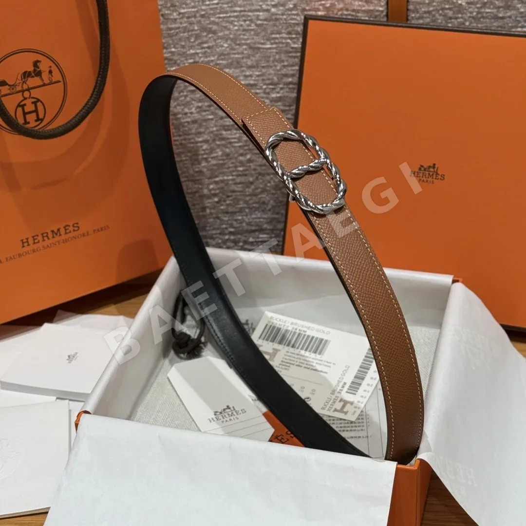 에르메스 마이용 토르소드 양면 가죽 벨트 상세 이미지 3