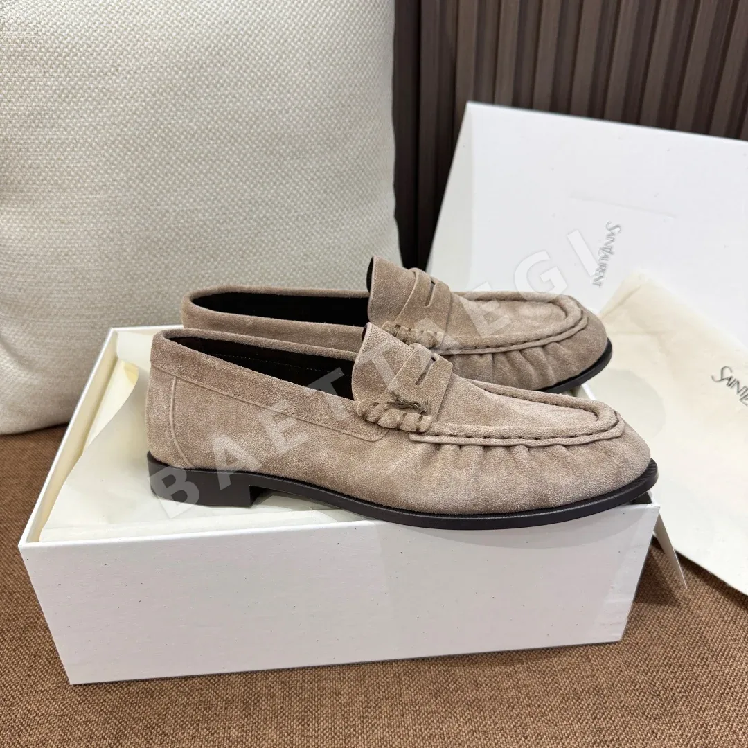생로랑 로퍼 램스킨 YSL 로고 상세 이미지 4