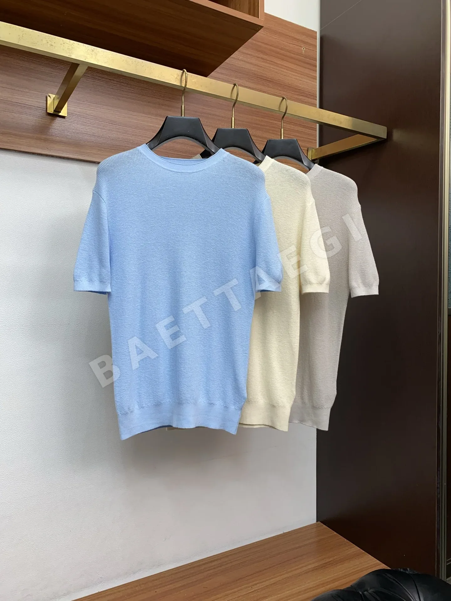 브루넬로쿠치넬리 크루넥 반팔 니트 티셔츠 상세 이미지 9