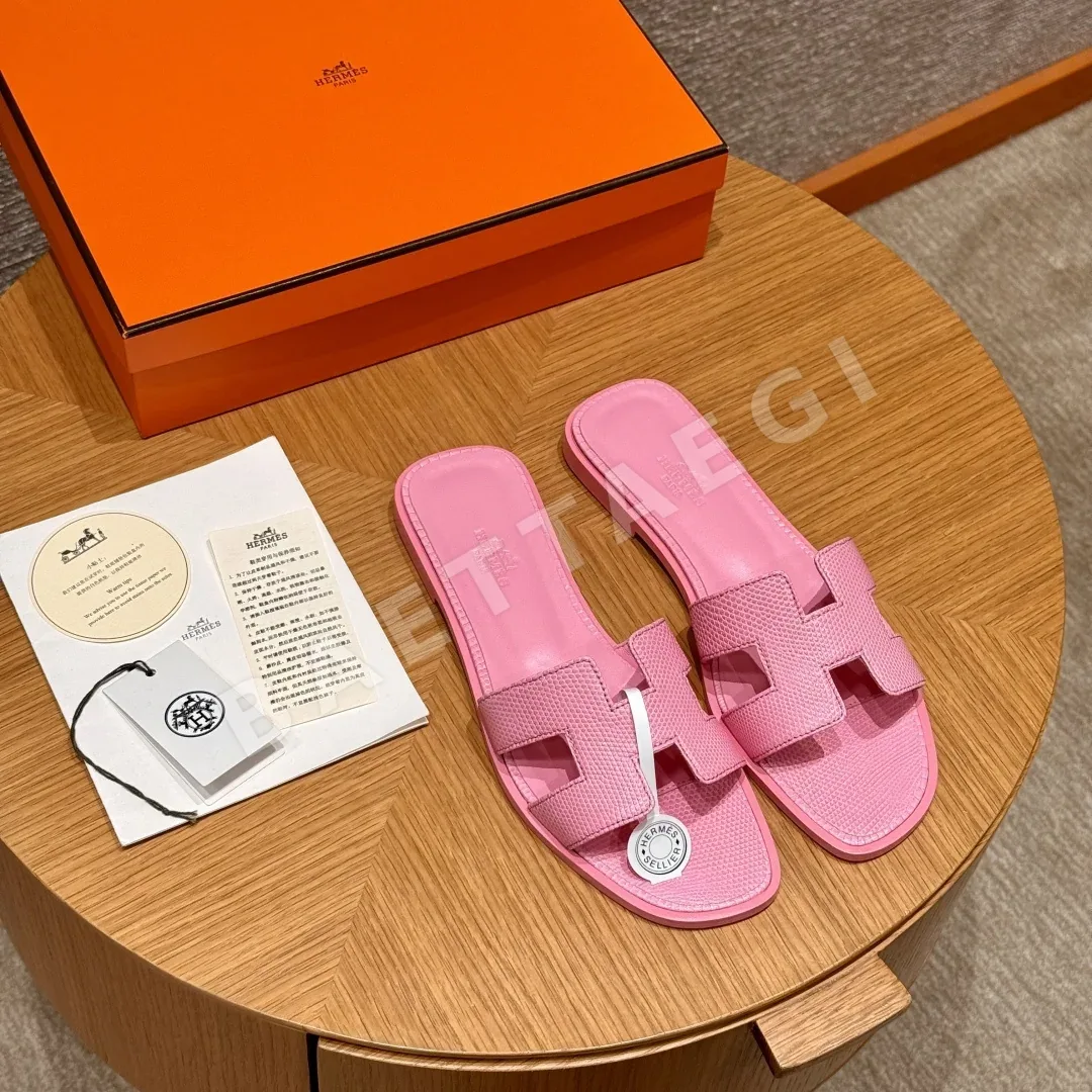 에르메스 오란 도마뱀 가죽 샌들 상세 이미지 4
