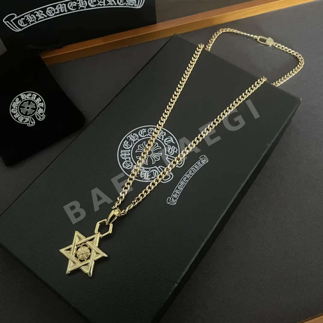 크롬하츠 육각별 펜던트 목걸이 상세 이미지 3