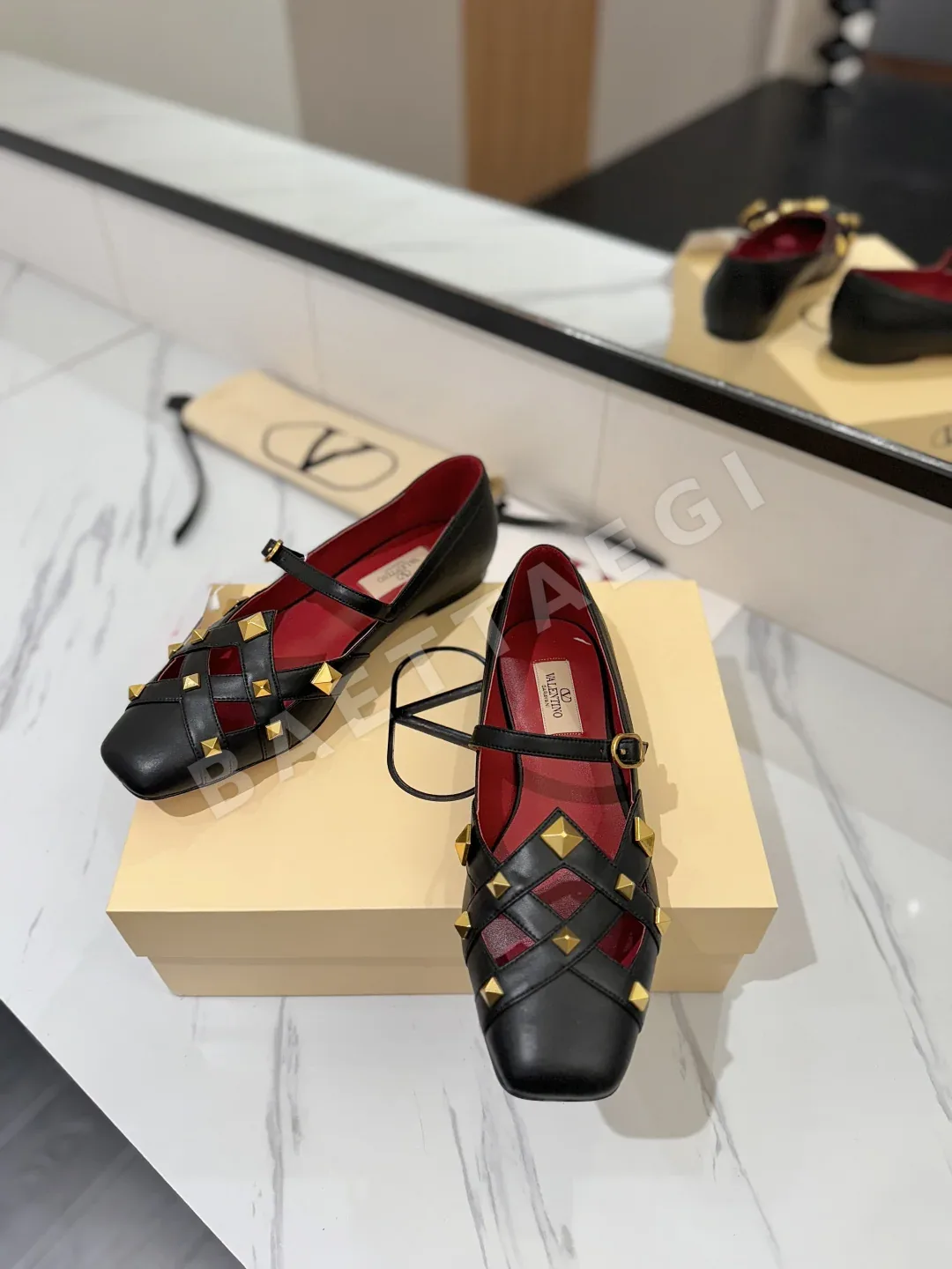발렌티노 스터드 발레 슈즈 신발 상세 이미지 5
