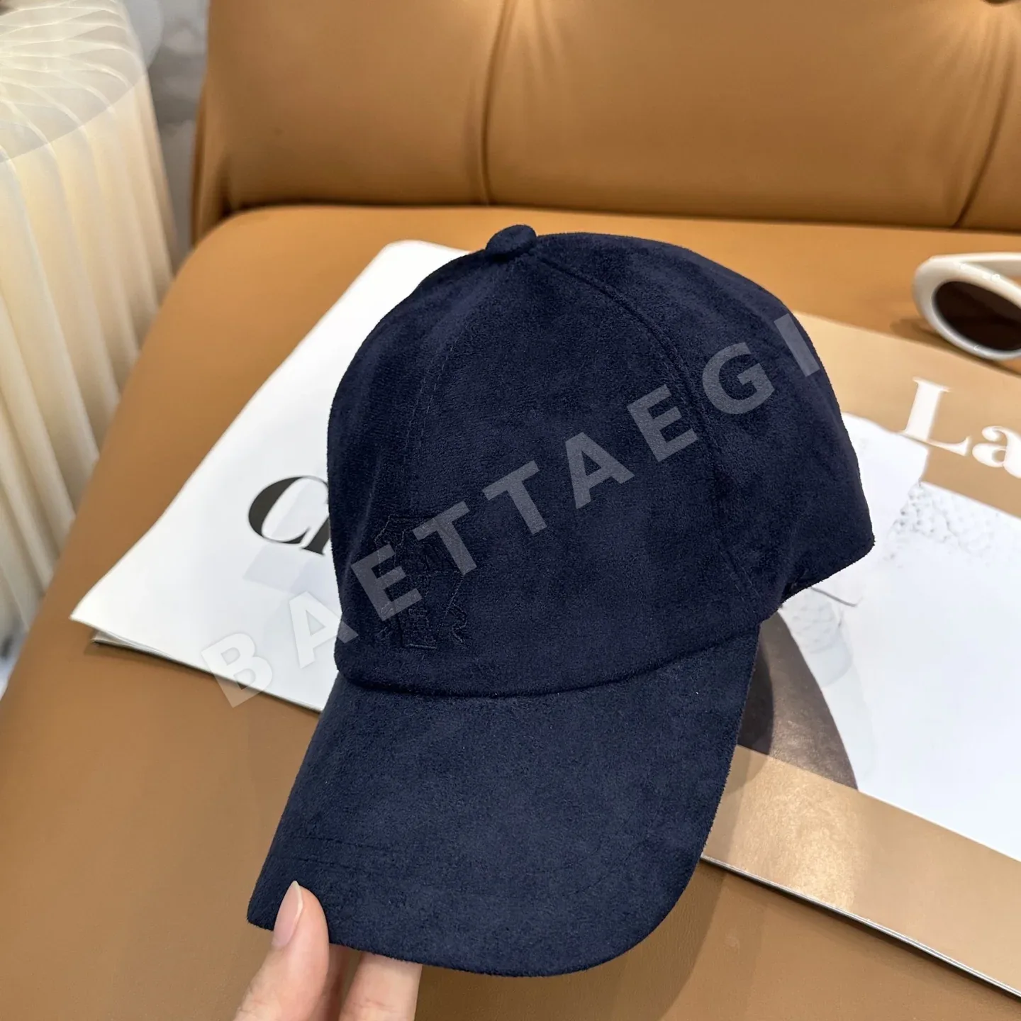 브루넬로쿠치넬리 가죽 스웨이드 베이스볼 캡 상세 이미지 2