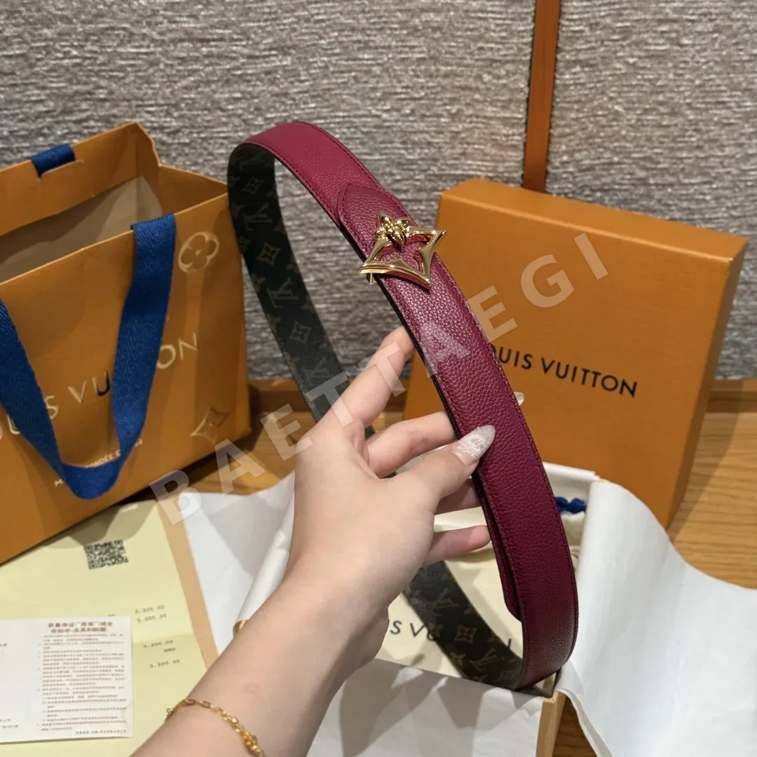 루이비통 플라워그램 라운드 리버시블 벨트 상세 이미지 4