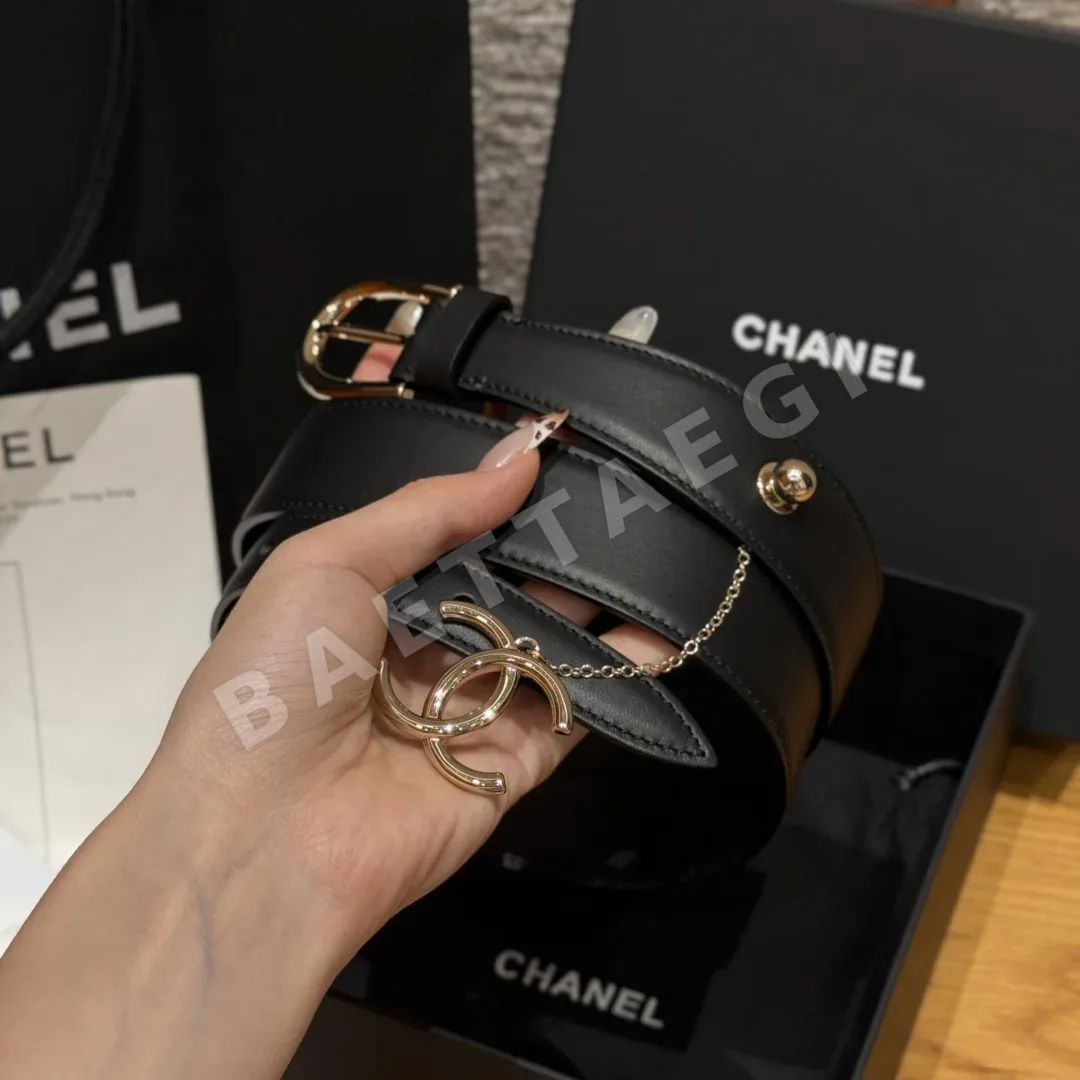 샤넬 소가죽 핀 버클 벨트 상세 이미지 2