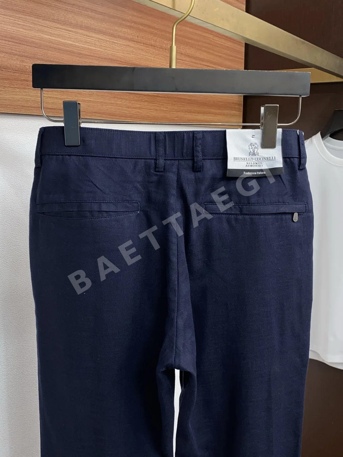 브루넬로쿠치넬리 린넨 코튼 데님 바지 상세 이미지 9