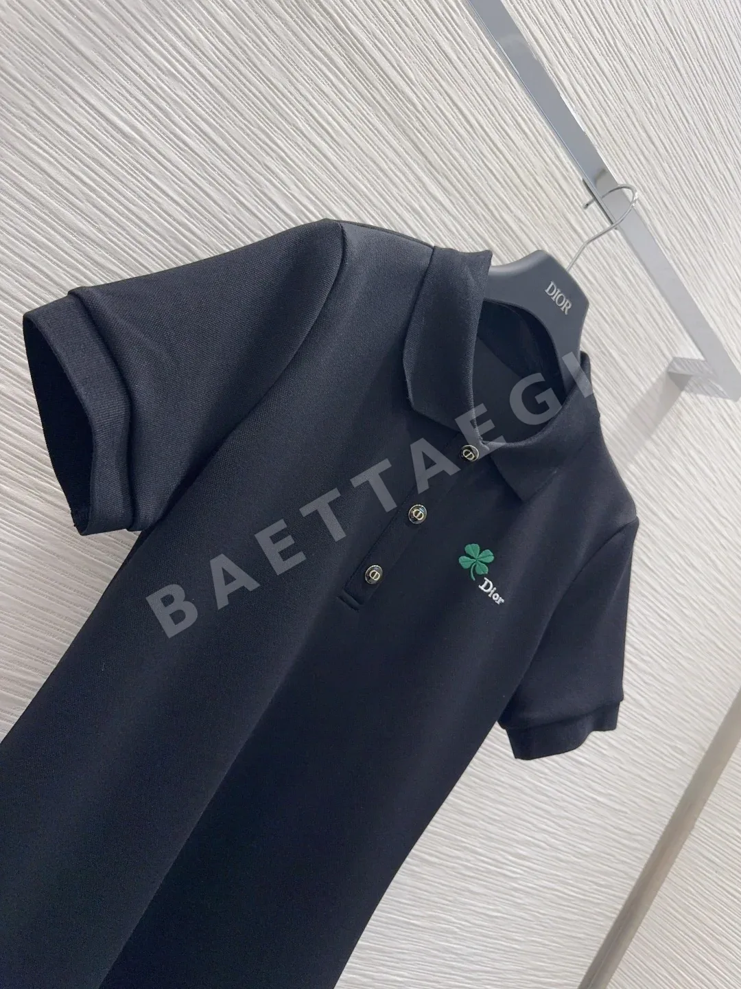 디올 폴로 카라 반소매 여성 원피스 상세 이미지 8