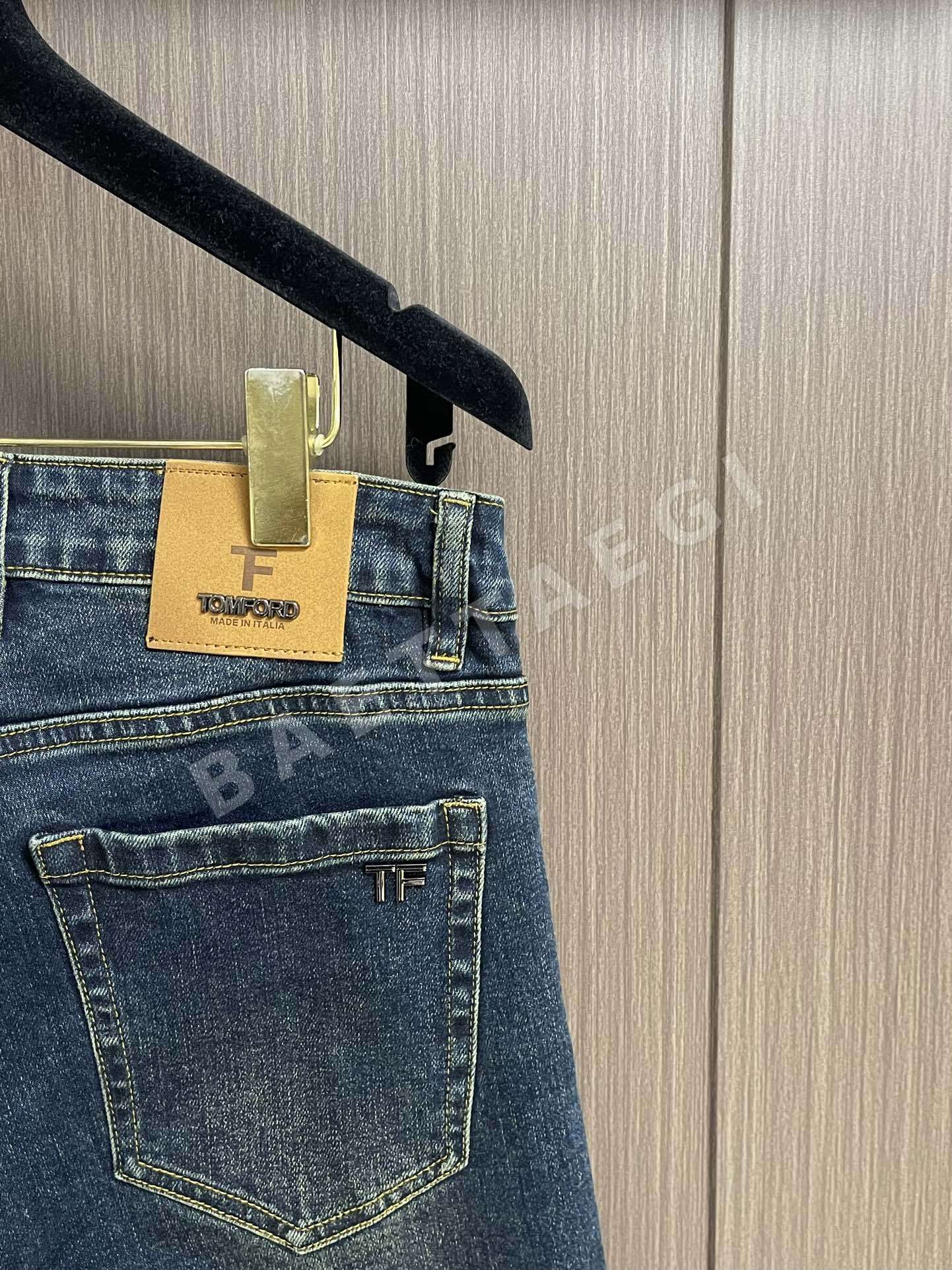 톰포드 워시드 데님 남성 바지 상세 이미지 7
