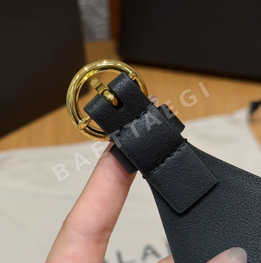 알라이아 더블 레이어 송아지가죽 벨트 상세 이미지 6