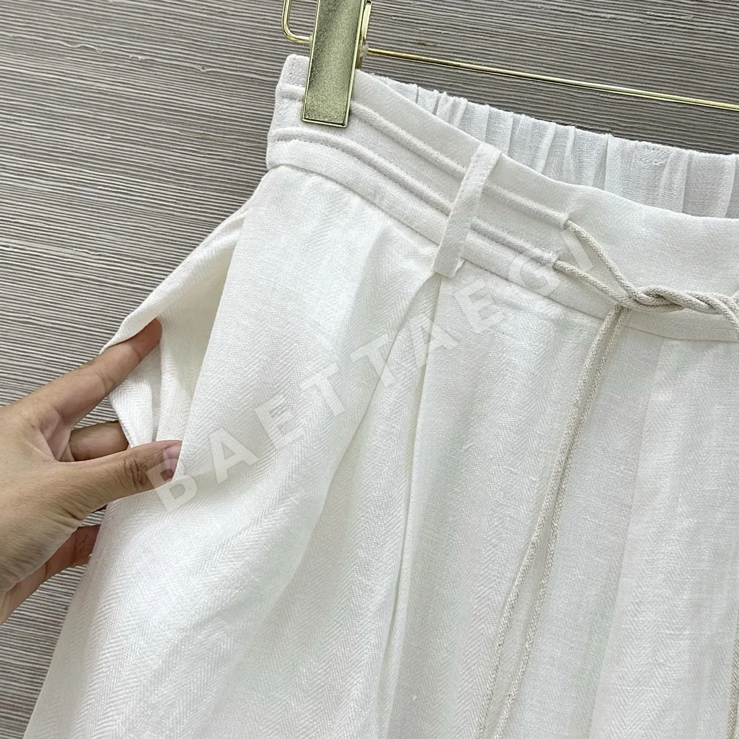 로로피아나 린넨 트라우저 여성 바지 상세 이미지 3