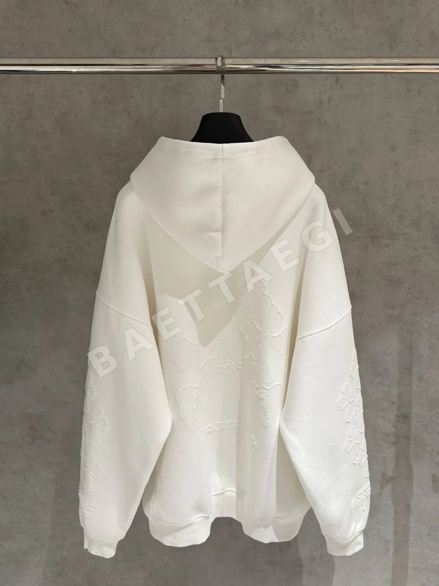 크롬하츠 크로스 스티치 패널 남성 후드 상세 이미지 2