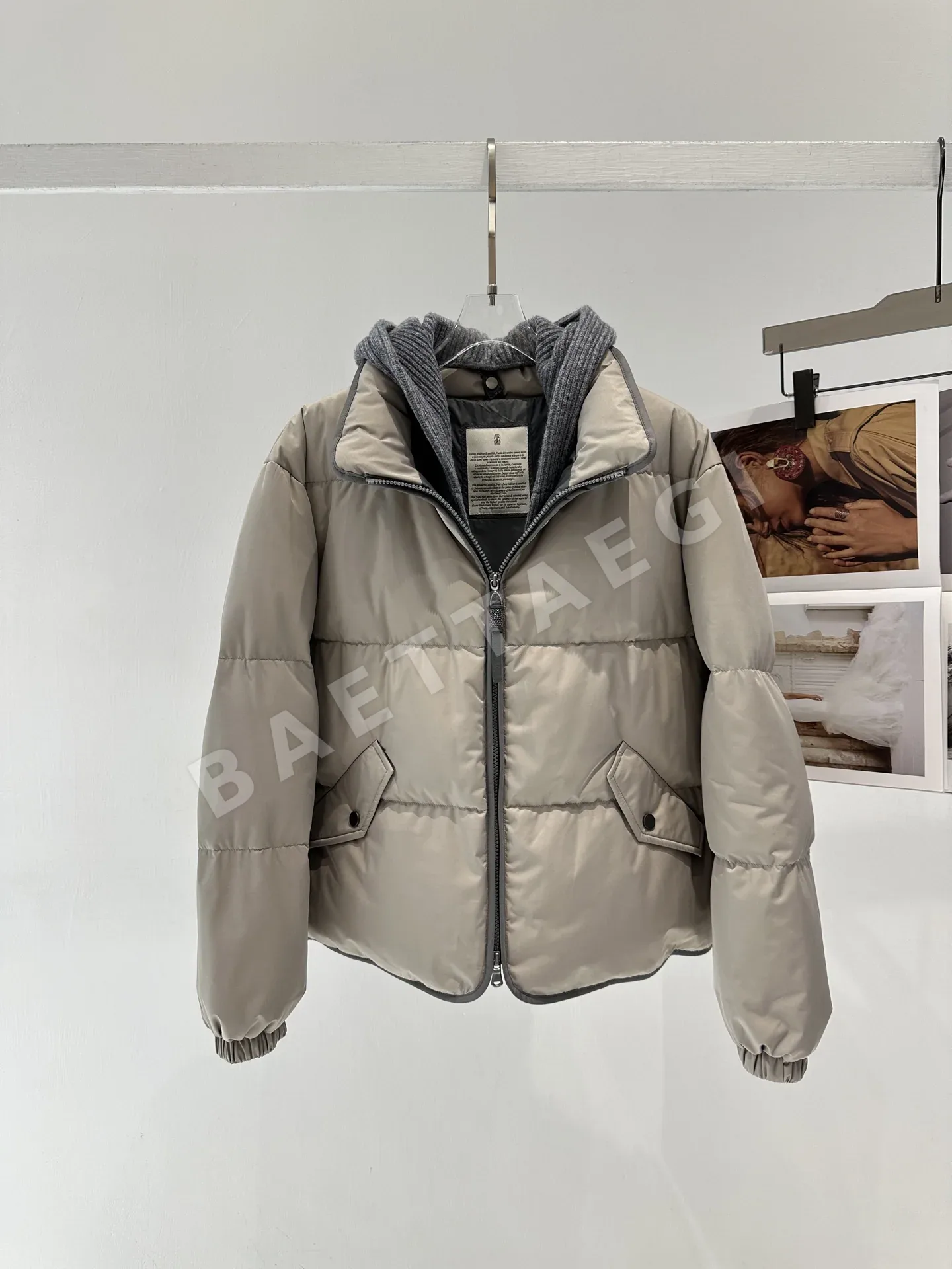 브루넬로쿠치넬리 오트쿠튀르 공방(Métiers d'Art) 컬렉션 패딩 상세 이미지 2