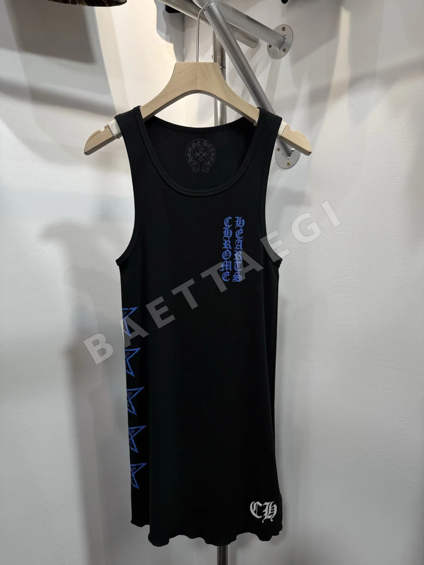크롬하츠 오봉성 블루 산스크리트 여성 반팔 107789