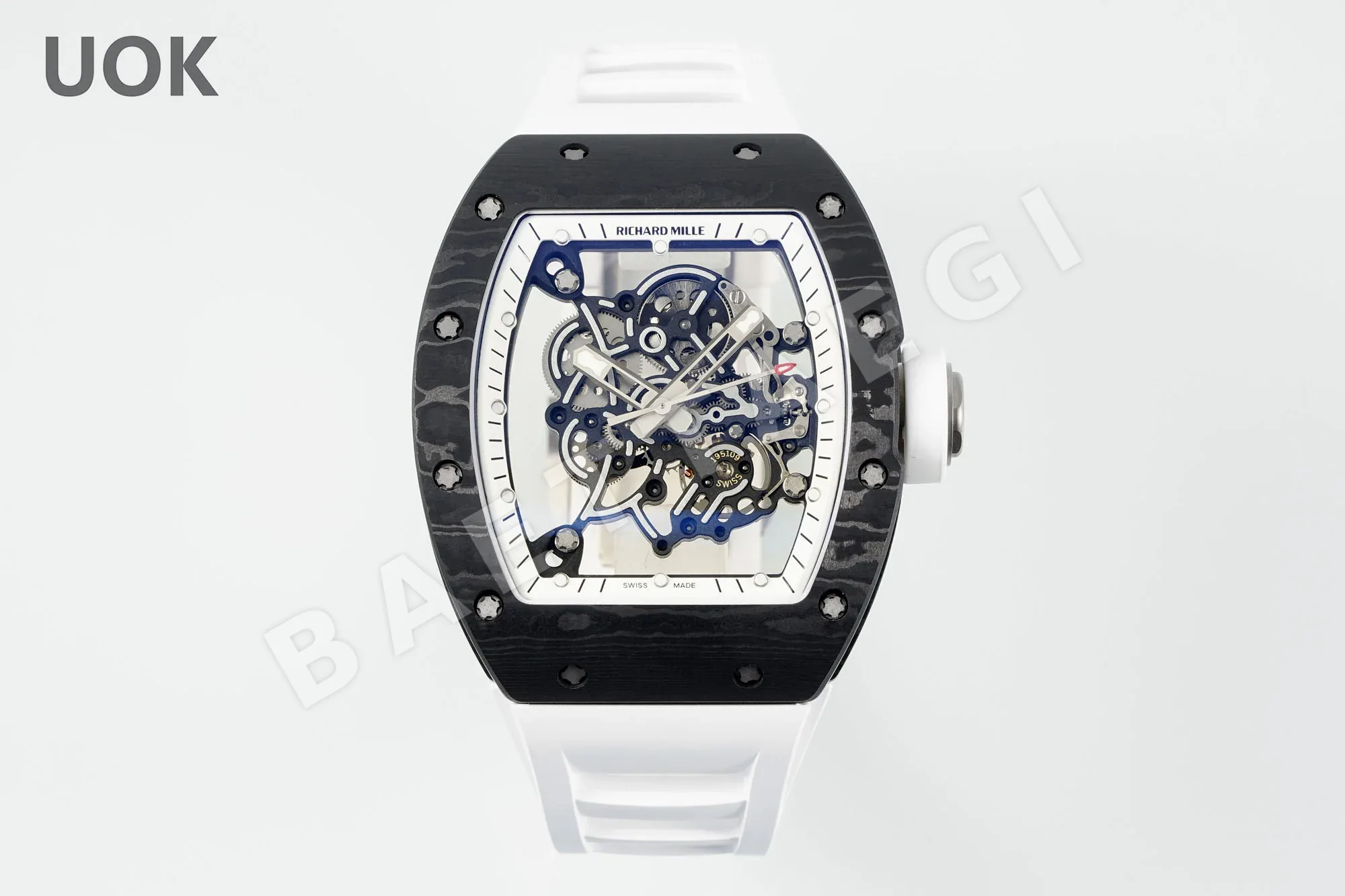 리차드밀 스켈레톤 RMUL 2 무브먼트 남성 시계 레플리카 44908 Richard Mille
