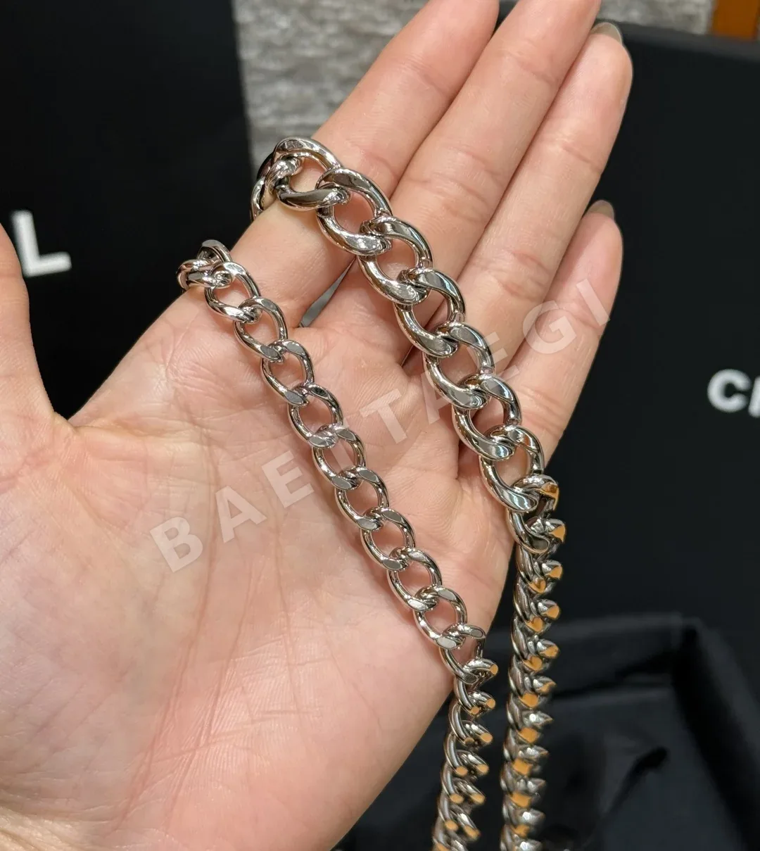 샤넬 더블 C 로고 체인 벨트 상세 이미지 8