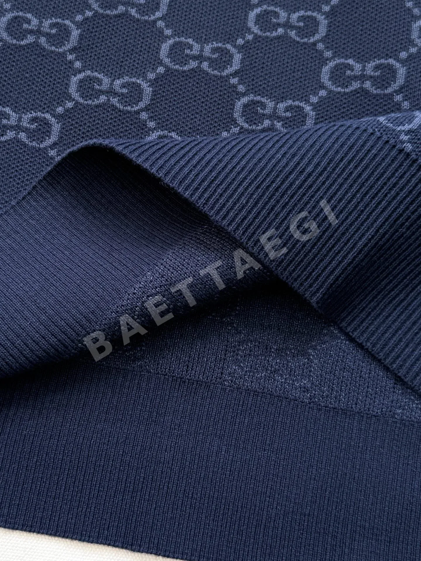 구찌 더블 G 자카드 니트 반팔 폴로셔츠 상세 이미지 6