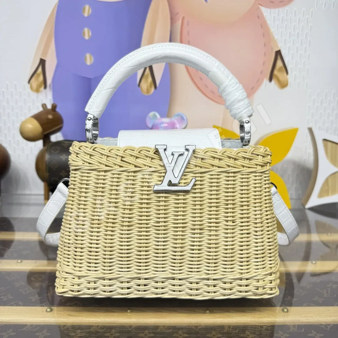 루이비통 카푸시느 BB 라탄 핸드백 M48865