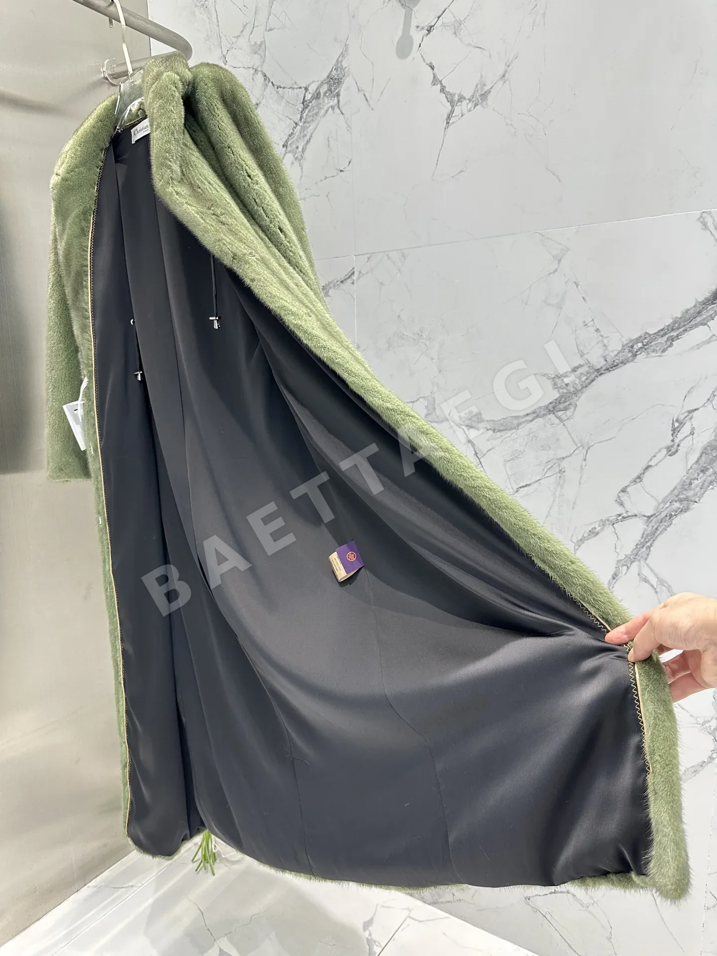 디올 밸벳 밍크 코트 상세 이미지 6