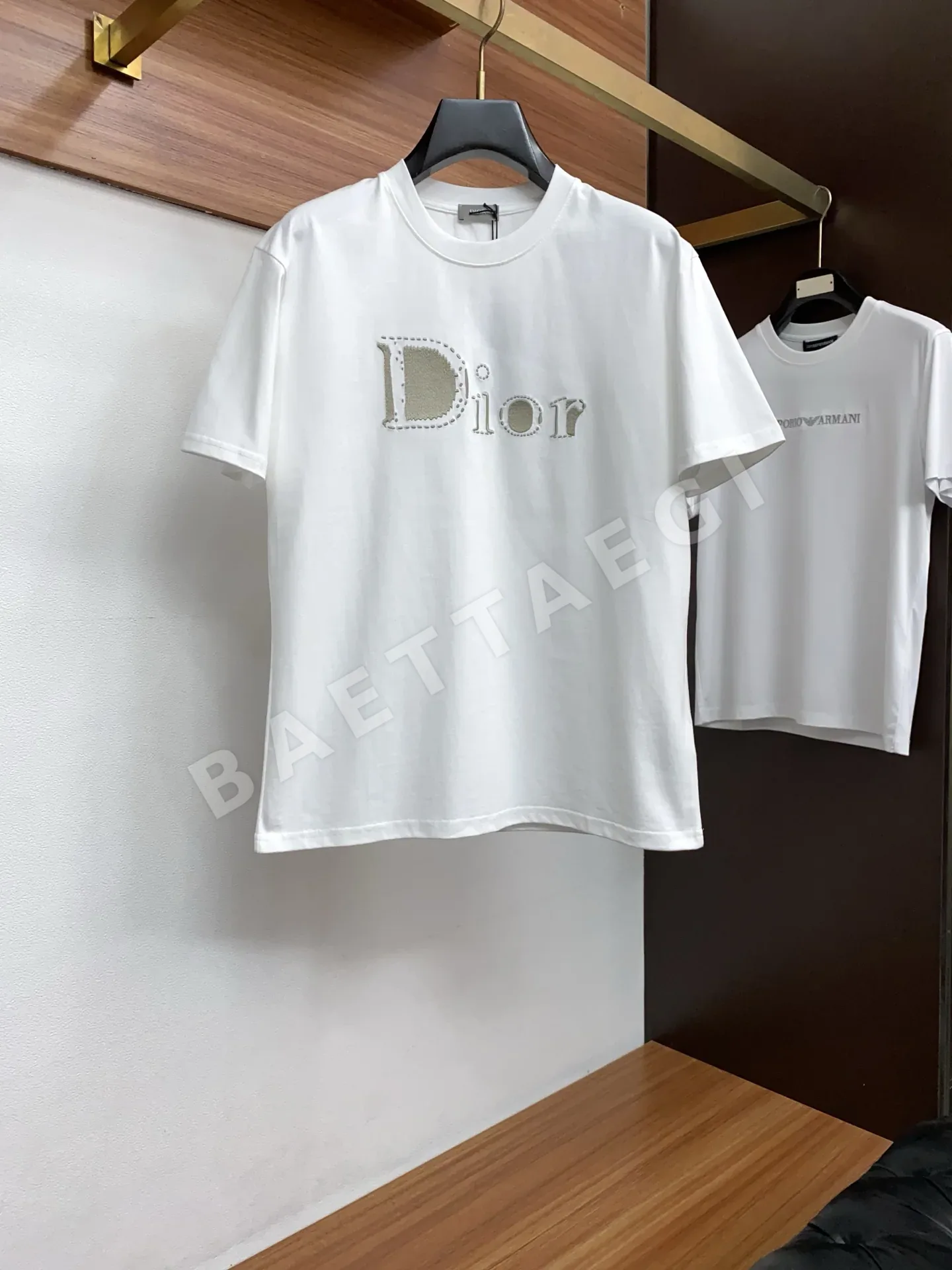 디올 크루넥 코튼 남성 반팔 티셔츠 47414