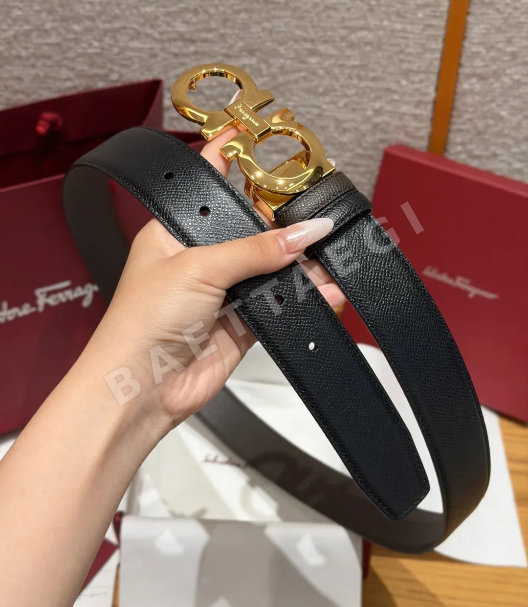 페레가모 JD350 간치니 양면 조절 벨트 35mm 상세 이미지 4
