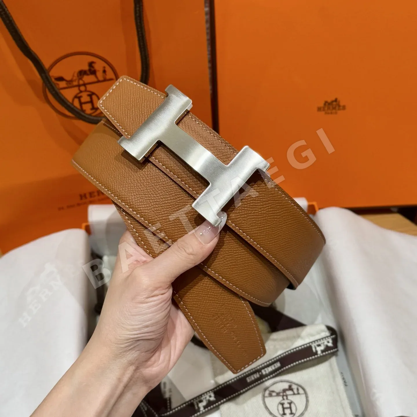 에르메스 3D 리버시블 메탈 버클 남성 벨트 상세 이미지 2