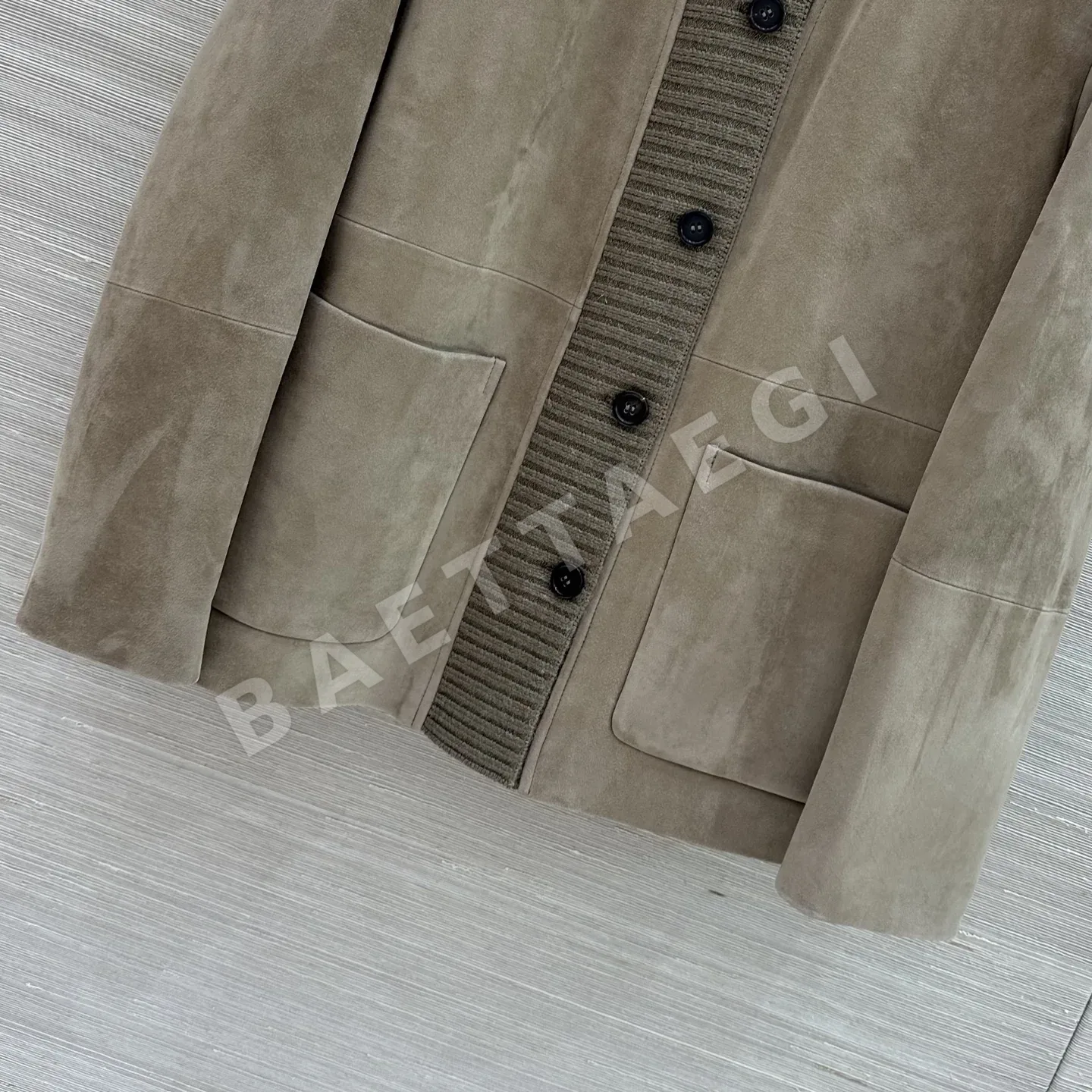 로로피아나 스웨이드 램스킨 여성 자켓 상세 이미지 4