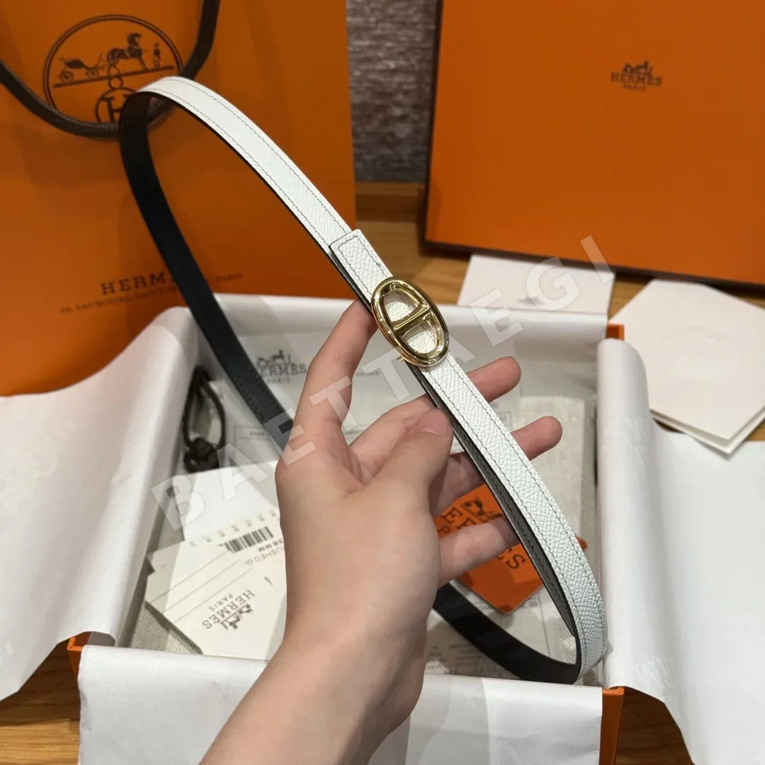 에르메스 마이용H 양면 가죽 벨트 상세 이미지 3