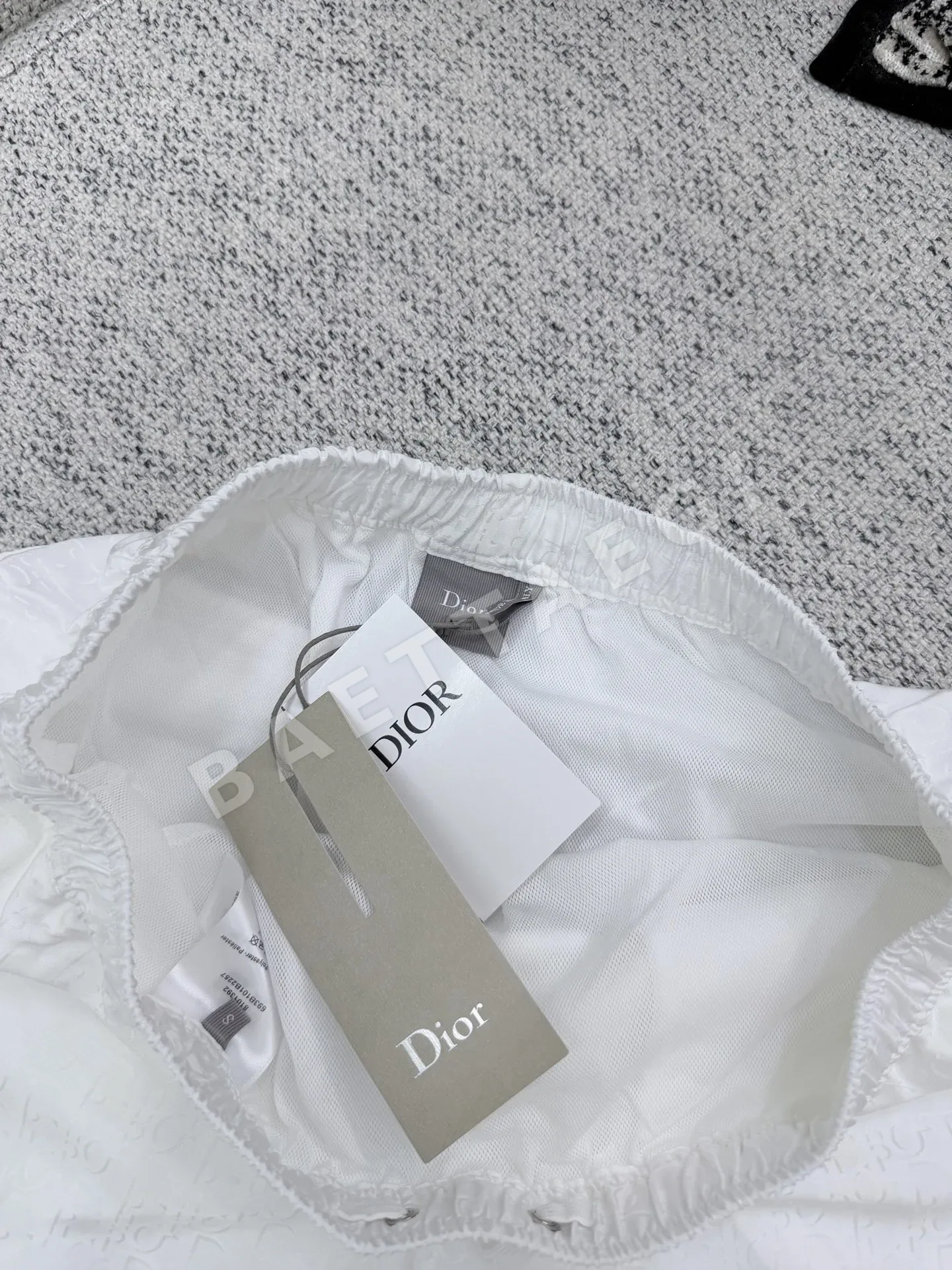 디올 오블리크 프린트 코튼 실크 남성 반바지 상세 이미지 6