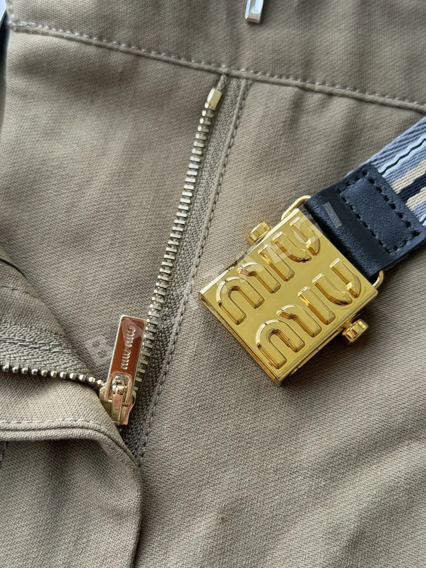 미우미우 카고 하이웨스트 스커트 상세 이미지 10