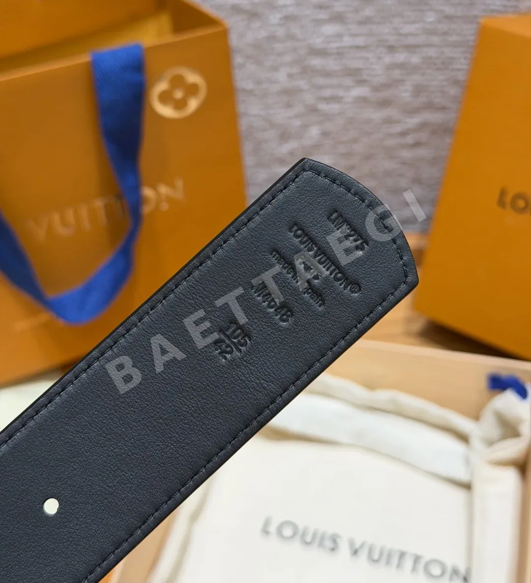 루이비통 LV 이니셜 40mm 모노그램 스터드 벨트 상세 이미지 5