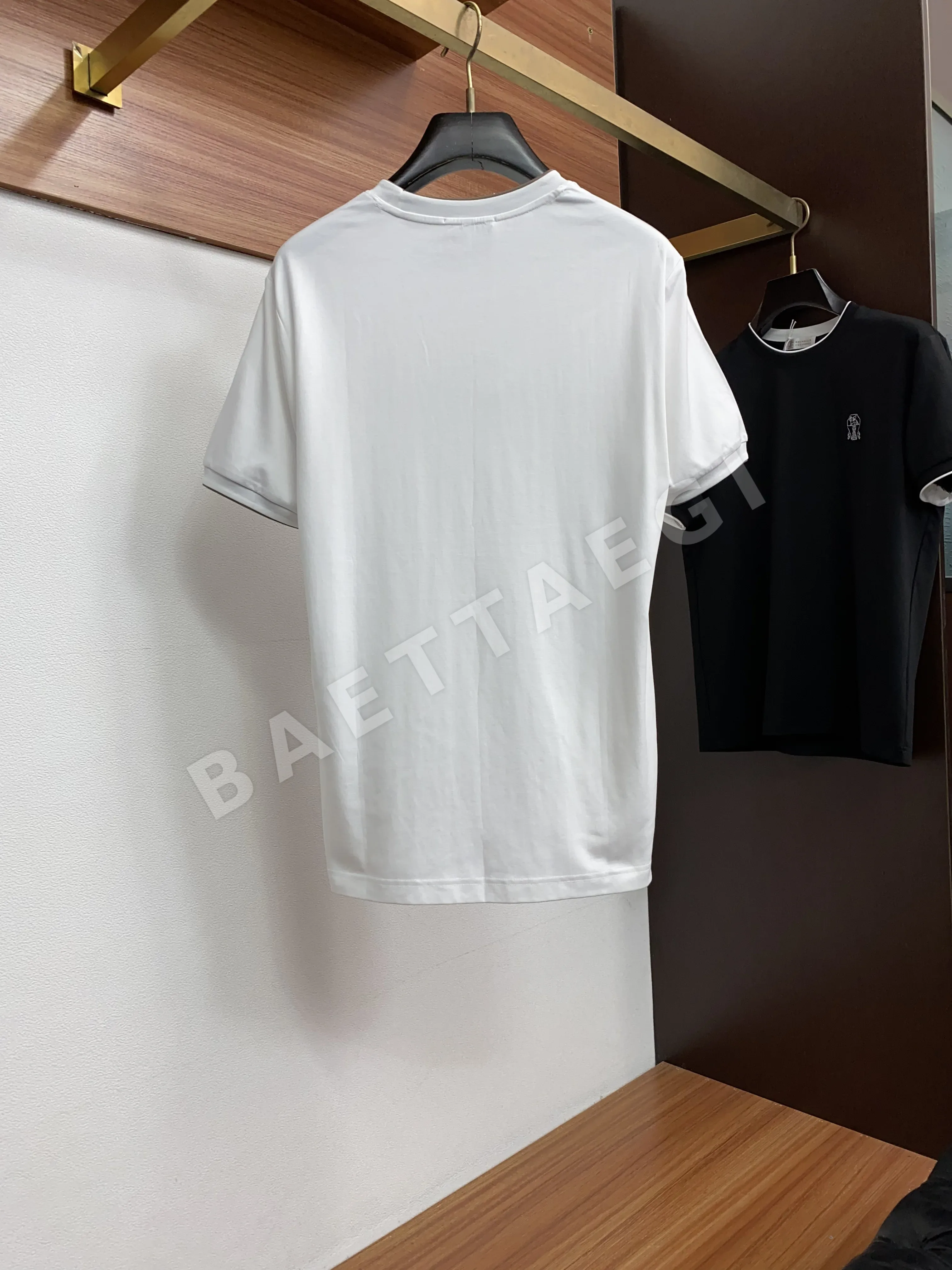 브루넬로쿠치넬리 머서라이즈드 코튼 남성 반팔 티셔츠 상세 이미지 18