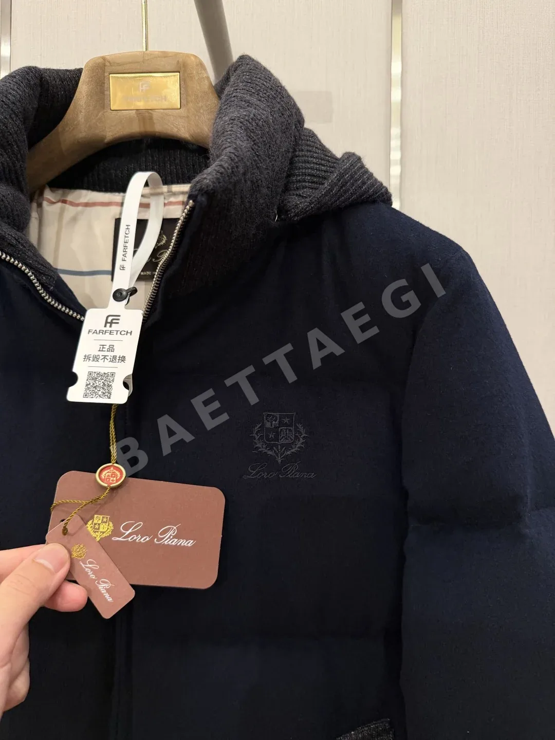 로로피아나 울 혼방 남성 패딩 재킷 상세 이미지 7