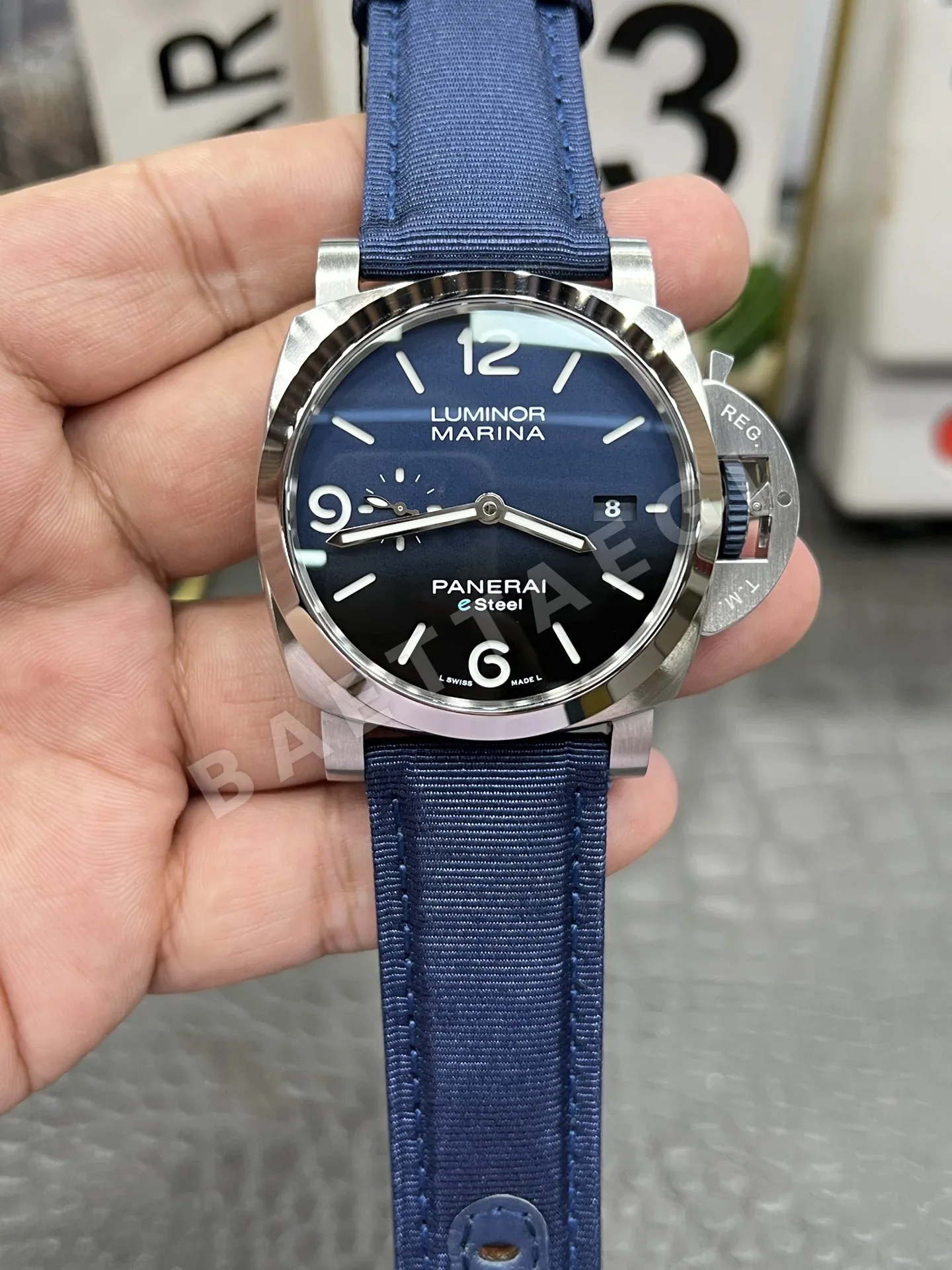 파네라이 PAM1157 블루 다이얼 자동 VS 공장 레플리카 43762 Panerai