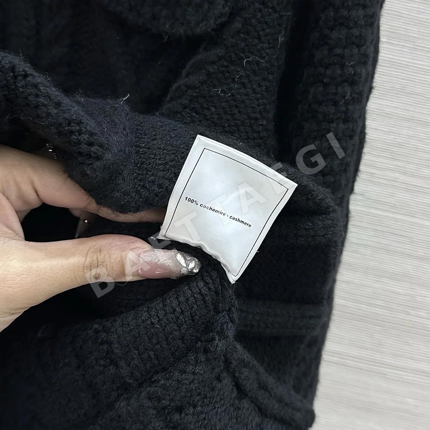 샤넬 엠보스 케이블 니트 자켓 상세 이미지 9