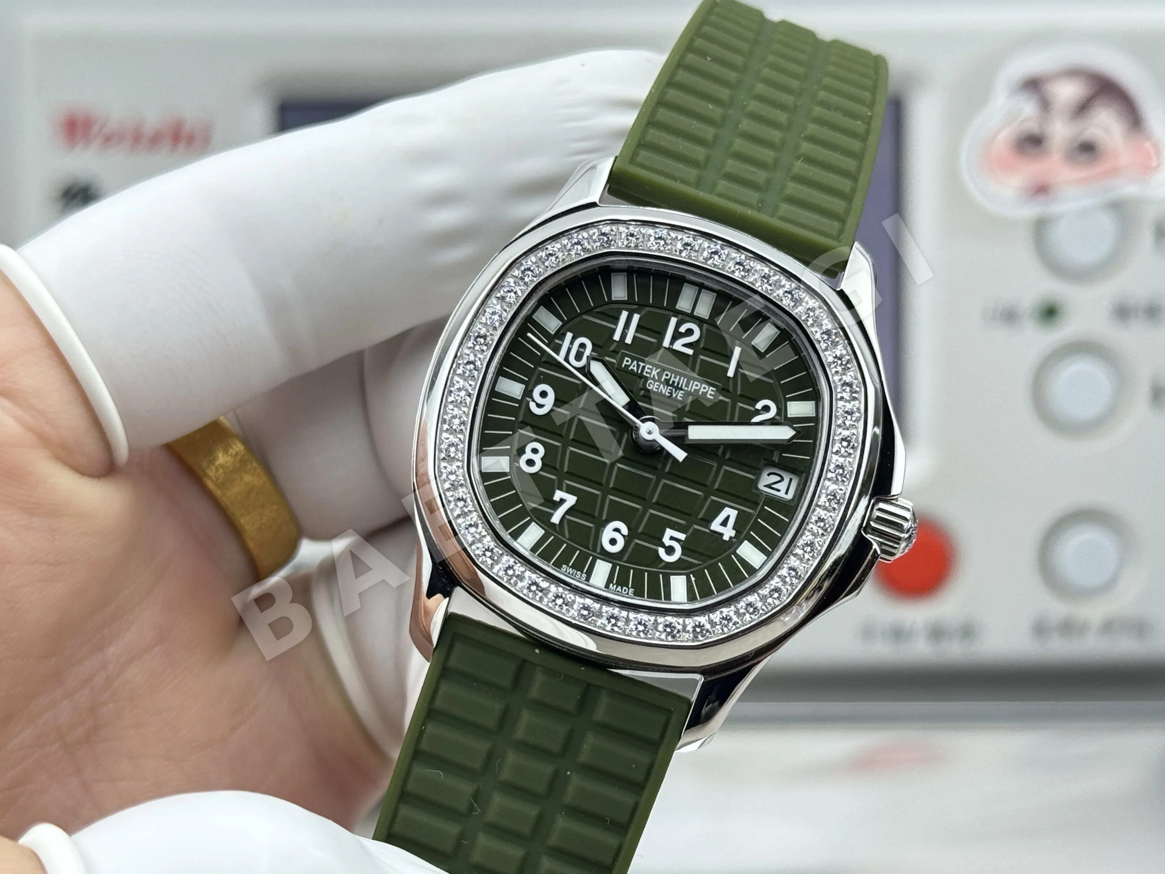 파텍필립 아쿠아넛 자동 여성용 GR 공장 레플리카 44065 Patek Philippe 상세 이미지 12