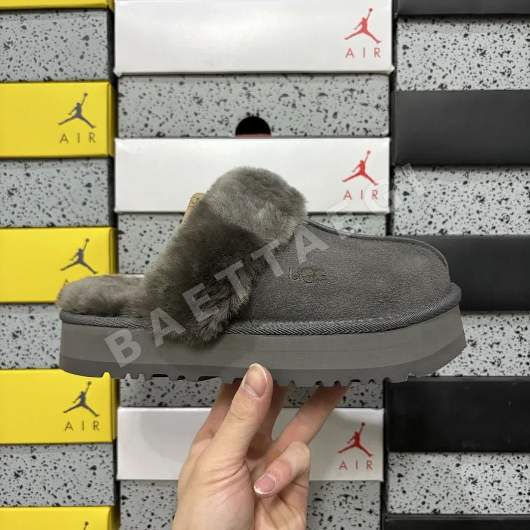 어그 [TOP] 그레이 208920 UGG Disquette Slipper Charcoal 3cm -2550 상세 이미지 2